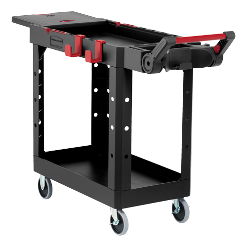 Heavy-Duty Adaptable Utility Cart, 2 Tiers, 17-3/4" x 36" x 46-1/5", 500 lbs. Capacity Rideout Tool & Machine Inc.