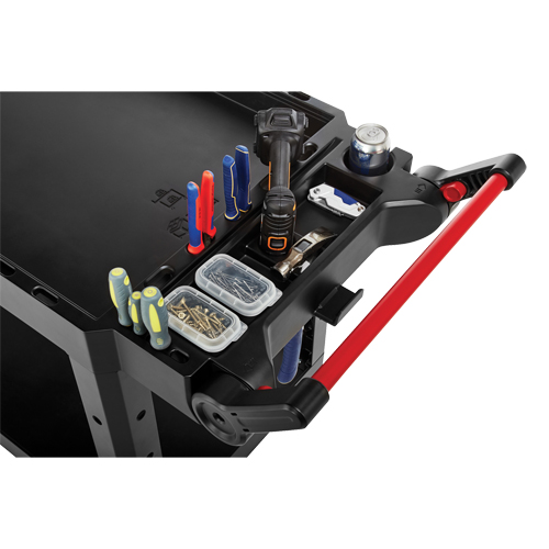 Heavy-Duty Adaptable Utility Cart, 2 Tiers, 17-3/4" x 36" x 46-1/5", 500 lbs. Capacity Rideout Tool & Machine Inc.