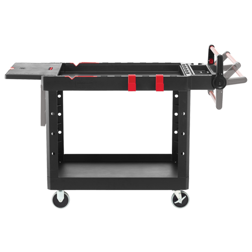 Heavy-Duty Adaptable Utility Cart, 2 Tiers, 25-1/5" x 36" x 51-1/2", 500 lbs. Capacity Rideout Tool & Machine Inc.