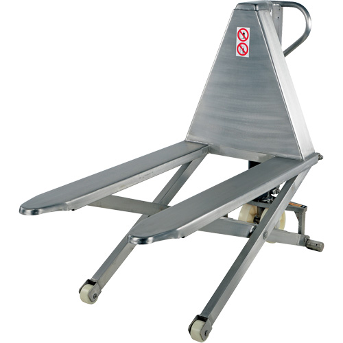 Pallet Lift Table, 45" L x 26-3/4" W, Stainless Steel, 2000 lbs. Capacity Rideout Tool & Machine Inc.