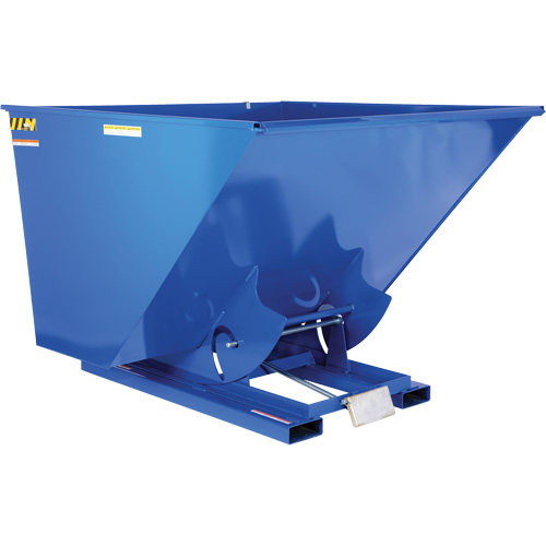 Self-Dumping Hopper, Steel, 2-1/2 cu.yd., Blue Rideout Tool & Machine Inc.