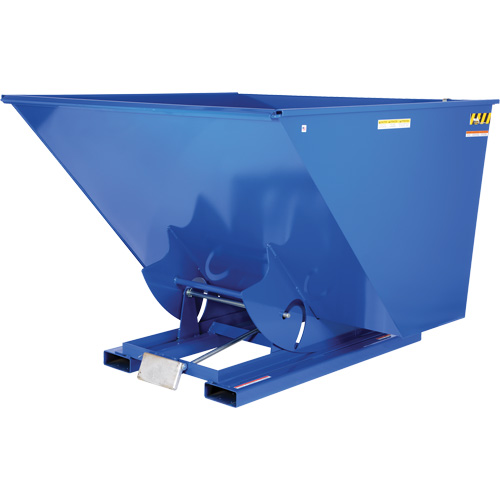 Self-Dumping Hopper, Steel, 2-1/2 cu.yd., Blue Rideout Tool & Machine Inc.