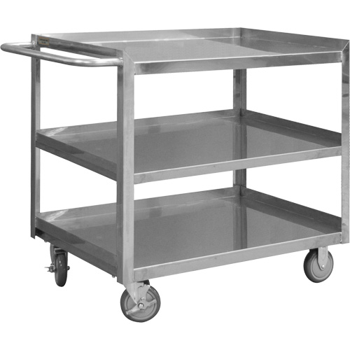 Industrial Grade Shelf Cart, 3 Tiers, 24-1/8" W x 35" H x 42" D, 1200 lbs. Capacity Rideout Tool & Machine Inc.