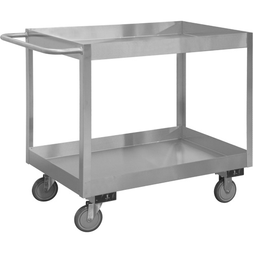 Industrial Grade Shelf Cart, 2 Tiers, 24-1/8" W x 35" H x 42" D, 1200 lbs. Capacity Rideout Tool & Machine Inc.