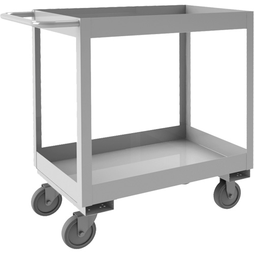 Industrial Grade Shelf Cart, 2 Tiers, 16" W x 34" H x 36-7/16" D, 600 lbs. Capacity Rideout Tool & Machine Inc.