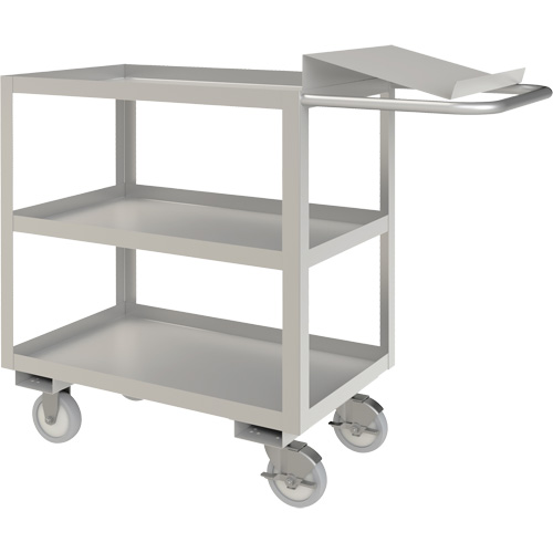 Industrial Grade Order Picking Cart, 39" H x 18-1/8" W x 45" D, 3 Shelves, 1200 lbs. Capacity Rideout Tool & Machine Inc.