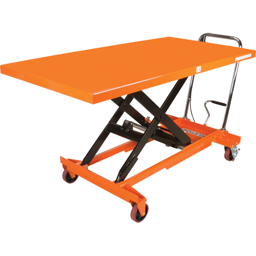 Hydraulic Scissor Lift Table, 63" L x 31-1/2" W, Steel, 1100 lbs. Capacity Rideout Tool & Machine Inc.