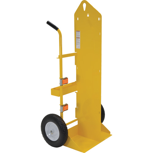 Welding Cylinder Torch Cart, Foam-Filled Wheels, 23-13/16" W x 22-13/16" L Base, 500 lbs. Rideout Tool & Machine Inc.