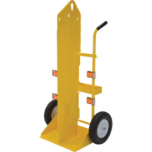 Welding Cylinder Torch Cart, Foam-Filled Wheels, 23-13/16" W x 22-13/16" L Base, 500 lbs. Rideout Tool & Machine Inc.