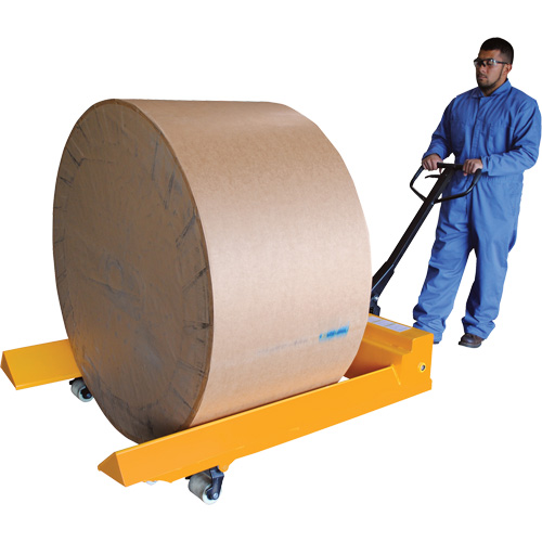 Transpalette pour mat&eacute;riaux en rouleaux, Acier, 48" lo x 7,5" la, Capacit&eacute; 4000 lb Rideout Tool & Machine Inc.