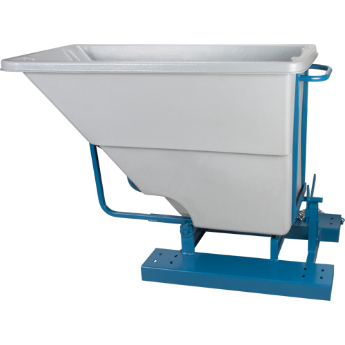 Conteneurs autobasculeurs, Poly&eacute;thyl&egrave;ne, 5/8 vg³, Gris Rideout Tool & Machine Inc.