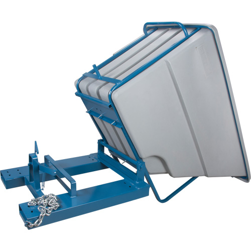 Conteneurs autobasculeurs, Poly&eacute;thyl&egrave;ne, 1-1/10 vg(3), Gris Rideout Tool & Machine Inc.