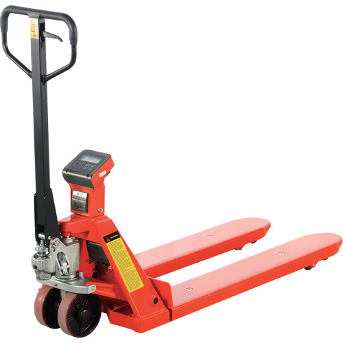 Eco Weigh-Scale Pallet Truck with Thermal Printer, 48" L x 27" W, 4400 lbs. Cap. Rideout Tool & Machine Inc.