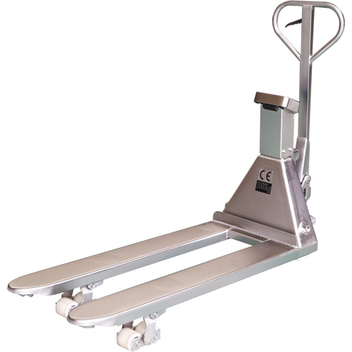 Eco Weigh-Scale Pallet Truck, 48" L x 27" W, 4400 lbs. Cap. Rideout Tool & Machine Inc.