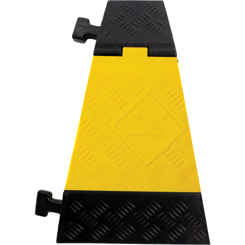 Powerhouse Heavy-Duty Right Turn Cable Protector, 5 Channels, 12" L x 19.75" W x 2.25" H Rideout Tool & Machine Inc.
