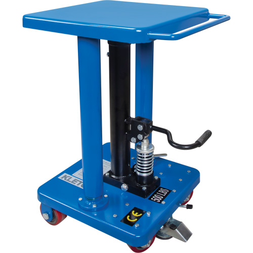 Table de travail hydraulique, 18'' lo x 18'' la, Acier, Capacit&eacute; 500 lb Rideout Tool & Machine Inc.