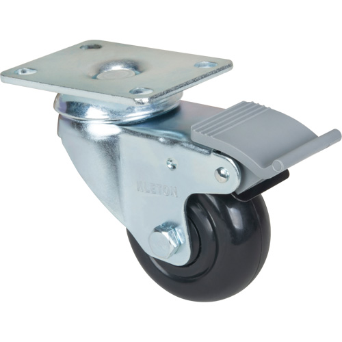 Roulette, Pivotant avec frein, 3" (76,2 mm), Polyol&eacute;fine, 250 lb (113,4 kg) Rideout Tool & Machine Inc.