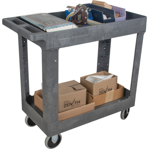 Chariot utilitaire pour l'entretien, 2 tiers, 16-1/2" x 32-1/2" x 34-1/2", Capacit&eacute; 550 lb Rideout Tool & Machine Inc.