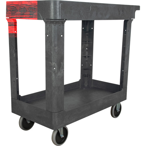 Chariot utilitaire pour l'entretien, 2 tiers, 16-1/2" x 32-1/2" x 34-1/2", Capacit&eacute; 550 lb Rideout Tool & Machine Inc.