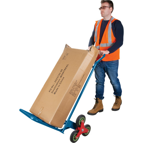 Stair Climbing Hand Truck, Steel Frame, 23-3/4" W x 45-5/8" H, 300 lbs. Capacity Rideout Tool & Machine Inc.