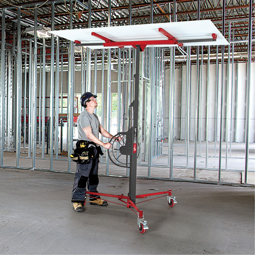 Appareils de levage pour panneaux de cloisons s&egrave;ches Bulidman Rideout Tool & Machine Inc.