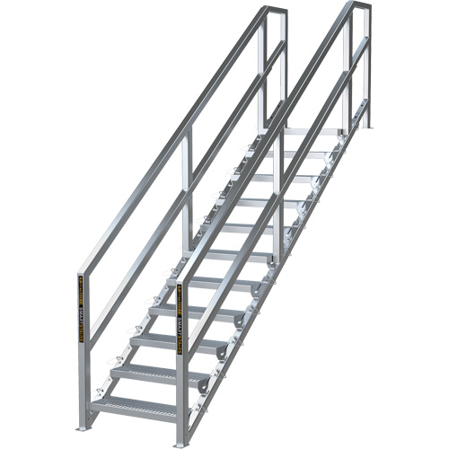 Syst&egrave;me d'escalier modulaire pour la construction de 11-16 marches SmartStairs, 120" ha Rideout Tool & Machine Inc.