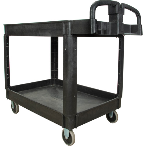 Utility Cart, 2 Tiers, 25-5/8" x 33-1/2" x 43-3/4", 550 lbs. Capacity Rideout Tool & Machine Inc.