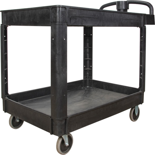 Utility Cart, 2 Tiers, 25-5/8" x 33-1/2" x 43-3/4", 550 lbs. Capacity Rideout Tool & Machine Inc.