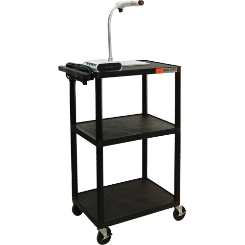 Chariot utilitaire &eacute;lectrique, 3 tiers, 24" x 42" x 18", Capacit&eacute; 300 lb Rideout Tool & Machine Inc.