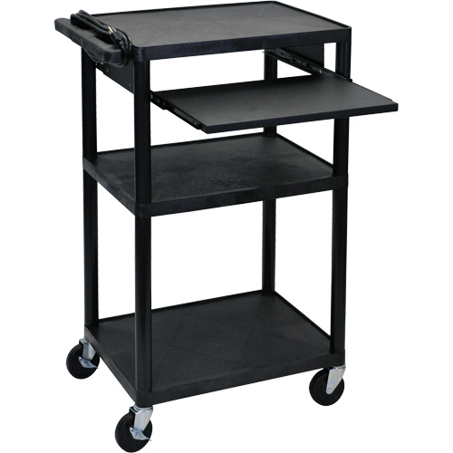 Electric Utility Cart, 3 Tiers, 24" x 42" x 18", 300 lbs. Capacity Rideout Tool & Machine Inc.