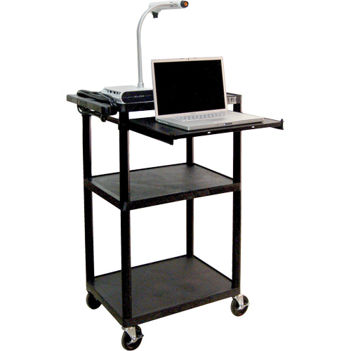 Electric Utility Cart, 3 Tiers, 24" x 42" x 18", 300 lbs. Capacity Rideout Tool & Machine Inc.