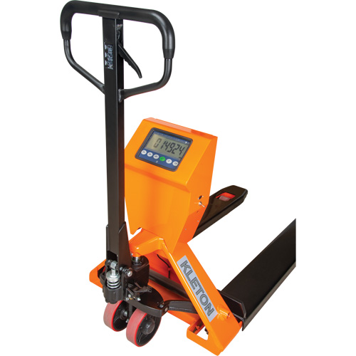 Digital Scale Pallet Truck, 44.5" L x 27.75" W, 4400 lbs. Cap. Rideout Tool & Machine Inc.
