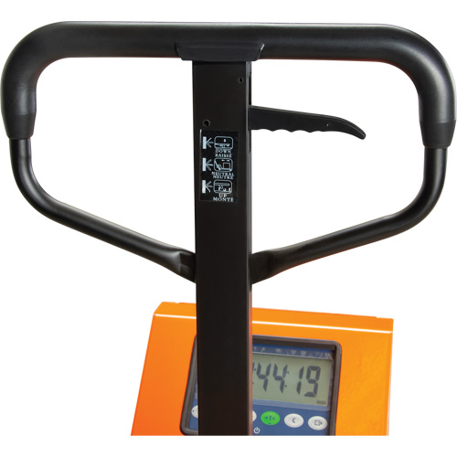 Digital Scale Pallet Truck, 44.5" L x 27.75" W, 4400 lbs. Cap. Rideout Tool & Machine Inc.
