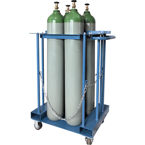 Support de rangement pour 4 cylindres pour chariot &eacute;l&eacute;vateur Rideout Tool & Machine Inc.