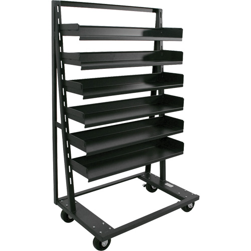 Single-Sided Heavy Duty A-Frame Cart with 6 Trays, 38" x 25" x 63", 2500 lbs. Capacity Rideout Tool & Machine Inc.