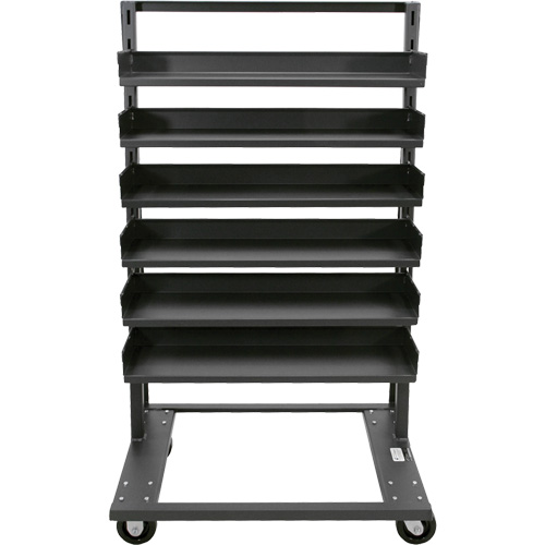 Single-Sided Heavy Duty A-Frame Cart with 6 Trays, 38" x 25" x 63", 2500 lbs. Capacity Rideout Tool & Machine Inc.