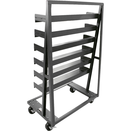 Single-Sided Heavy Duty A-Frame Cart with 6 Trays, 38" x 25" x 63", 2500 lbs. Capacity Rideout Tool & Machine Inc.