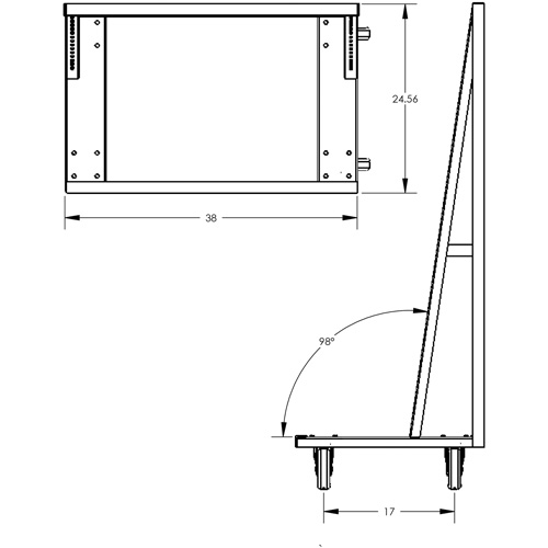 Single-Sided Heavy Duty A-Frame Cart with 6 Trays, 38" x 25" x 63", 2500 lbs. Capacity Rideout Tool & Machine Inc.