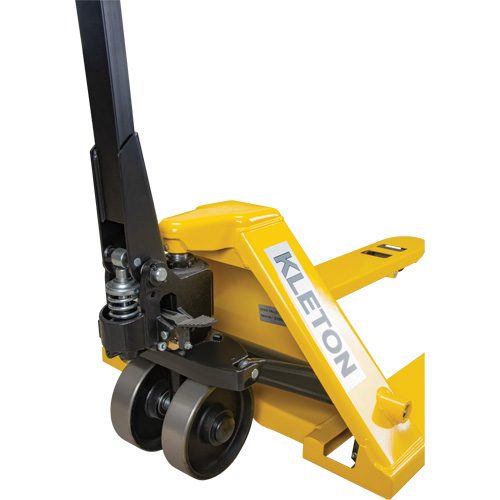Steel Wheel Pallet Truck, Steel, 48" L x 27" W, 5500 lbs. Capacity Rideout Tool & Machine Inc.