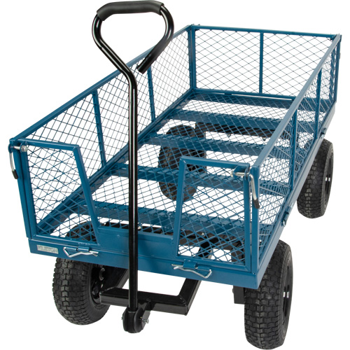 Wagon with Drop Sides, 24" W x 48" L, 800 lbs. Capacity Rideout Tool & Machine Inc.
