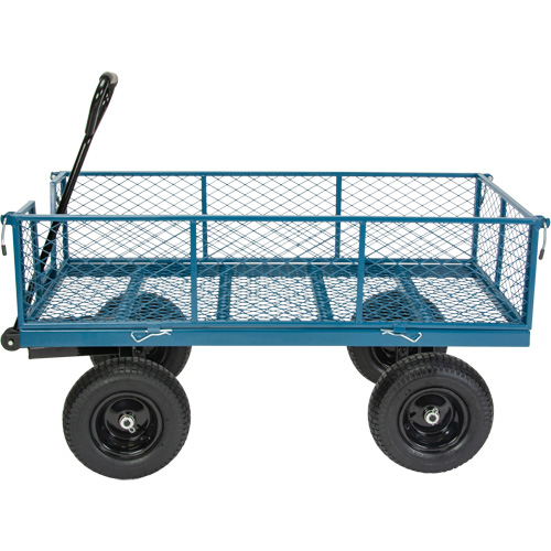 Wagon with Drop Sides, 24" W x 48" L, 800 lbs. Capacity Rideout Tool & Machine Inc.