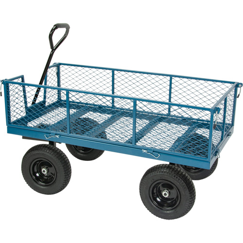 Wagon with Drop Sides, 24" W x 48" L, 800 lbs. Capacity Rideout Tool & Machine Inc.