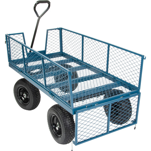 Wagon with Drop Sides, 24" W x 48" L, 800 lbs. Capacity Rideout Tool & Machine Inc.
