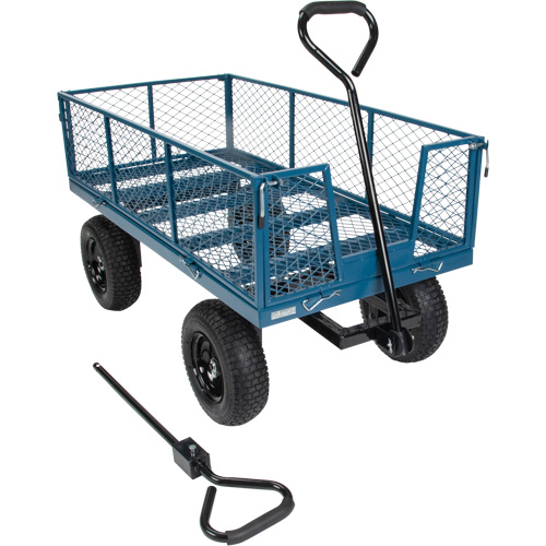 Wagon with Drop Sides, 24" W x 48" L, 800 lbs. Capacity Rideout Tool & Machine Inc.