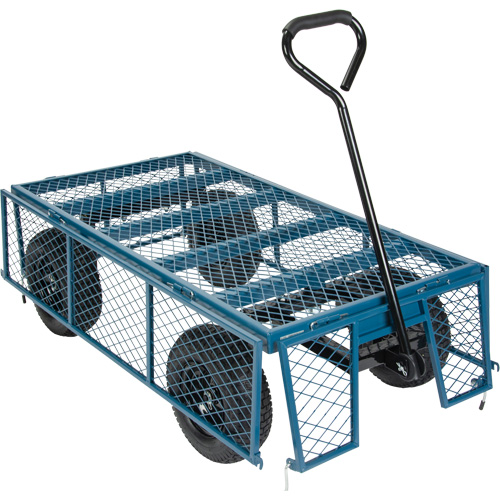 Wagon with Drop Sides, 24" W x 48" L, 800 lbs. Capacity Rideout Tool & Machine Inc.