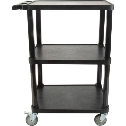 Utility Cart with Flat Shelf, 3 Tiers, 18-1/8" x 37-3/8" x 27-3/4", 330 lbs. Capacity Rideout Tool & Machine Inc.