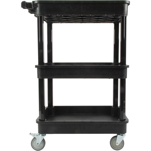 Chariot utilitaire avec tablette &agrave; bordure profonde, 3 tiers, 19" x 39-1/2" x 28-1/4", Capacit&eacute; 330 lb Rideout Tool & Machine Inc.