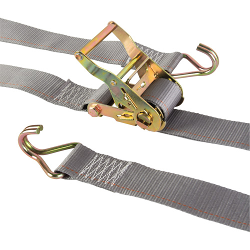 Heavy-Duty Utility Strap, J-Hook, 2" W x 16' L, 500 lbs. (227 kg) WLL Rideout Tool & Machine Inc.