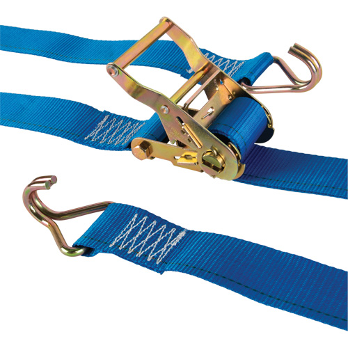 Tendeur d'arrimage utilitaire robuste, Crochet en J, 2" la x 20' lo, Charge d'utilisation 500 lb (227 kg) Rideout Tool & Machine Inc.