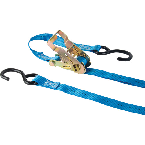 Tendeur d'arrimage &agrave; cliquet, Crochet en J, 15' , 1" , Charge d'utilisation max. 500 lb (227 kg) Rideout Tool & Machine Inc.